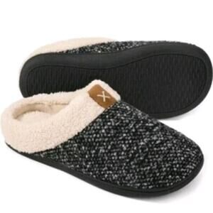 Men's Super Soft Slippers Fleece Lining House Shoes with Memory Foam For Winter